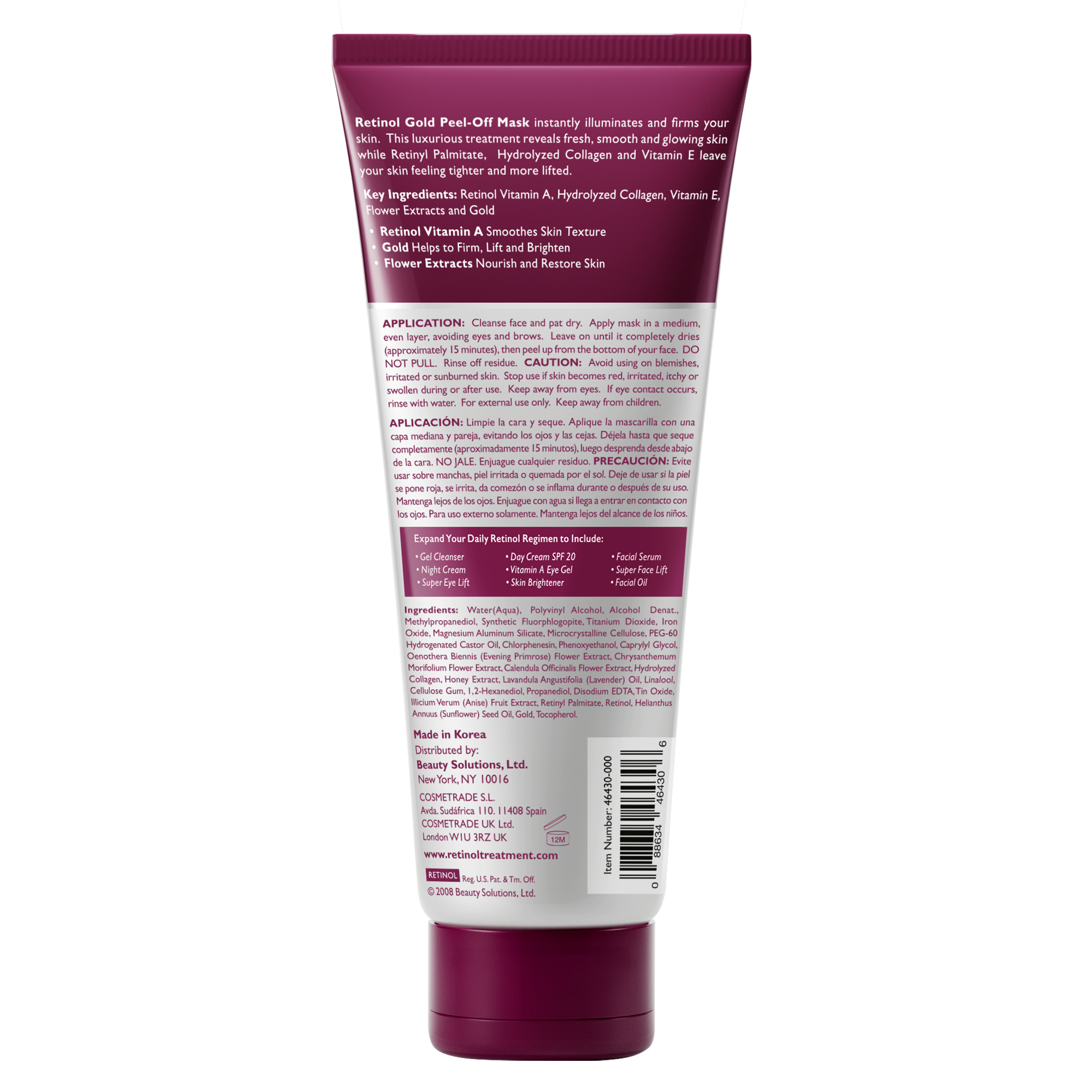 Retinol Firming Gold Peel-Off Mask