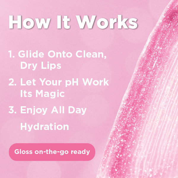 pH Activated Shimmer Lip Gloss Sparkling Gold