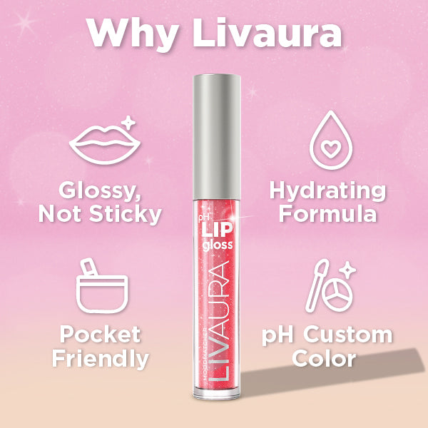 pH Activated Shimmer Lip Gloss Rosy Quartz