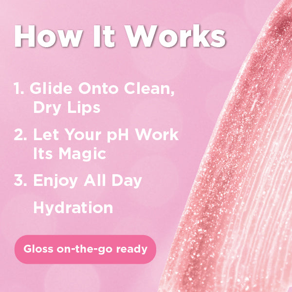 pH Activated Shimmer Lip Gloss Rosy Quartz