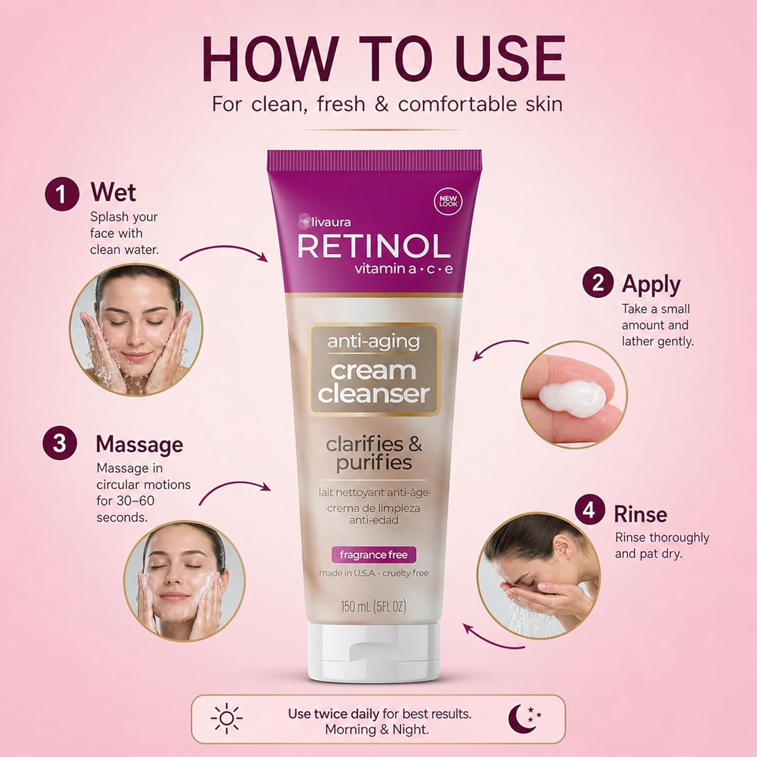 LIVAURA Retinol Cream Cleanser